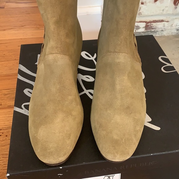 🛵 NWT Banana Republic Women 💯 real suede boots 👢size 8.5 - Picture 4 of 15